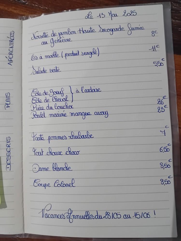 Côte à Côte - Menu Image 1